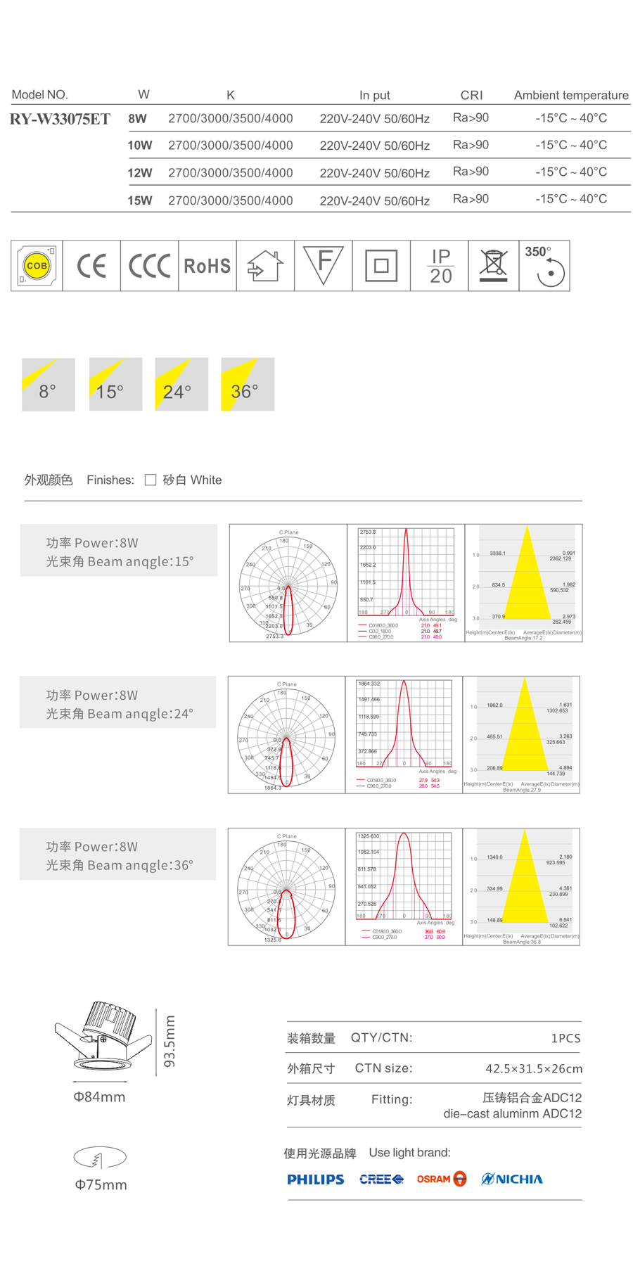 簡(jiǎn)韻洗墻燈 RY-W33075ET下